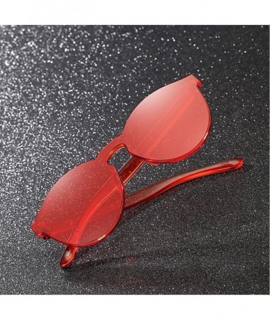 Cat Eye Sunglasses for Men Women Cat Eye Sunglasses Candy Color Sunglasses Retro Glasses Eyewear Integrated Sunglasses - C318...