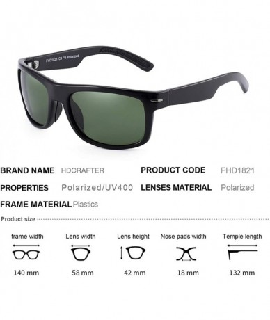Goggle Retro Driving Polarized Sunglasses For Men Metal Frame Ultra Light - Green - C318WDX026Q $13.70