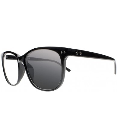 Square Transition Photochromic Oversized Stars Pattern Nerd Sunglasses Reading Glasses - Black - CM18CGWQ643 $18.94
