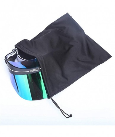 Shield Transparent Color Sun Protection Cap-UV Sun Visor Sunglasses Hat-Beach Visor Protection Cap for Men and Women - CM18RM...