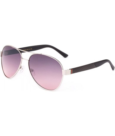 Aviator Coletic" - Modern Celebrity Design Geometric Fashion Sunglasses Aviator Style for Men 100% UV Protection - CR17YDGAS2...