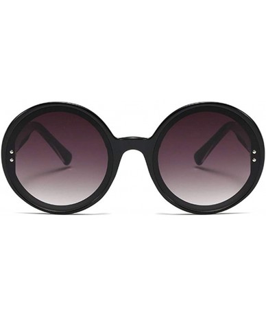 Round Oversized Round Frame Sunglasses for Women and Men UV400 - C3 Clear Gray Gray - C5198CZHT6E $17.75