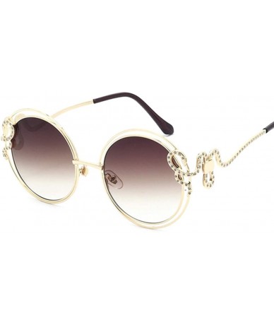 Aviator New fashion sunglasses- metal wire- hollow curved mirror- sunglasses- tide sunglasses - A - CS18S9X76CD $77.05