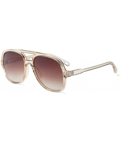 Square 2018 Fashion Square Sunglasses Retro Brand Designer Sun Glasses for unisex Oversized Sunglasses - Brown - CW18M6AR4K2 ...