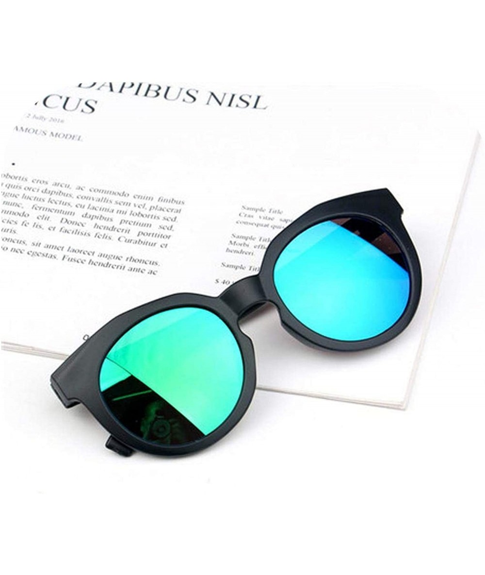 Wrap 2018 Fashion Brand Kids Sunglasses Black Retro Children's UV Protection Baby Sun Glasses Girls Boys - Green - C01985GH5Z...