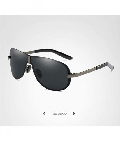 Oversized Men Women Trendy Polarized Vintage Retro Sunglasses with Oversized Frame for Sport Driving - CN18YYUXMIR $12.01