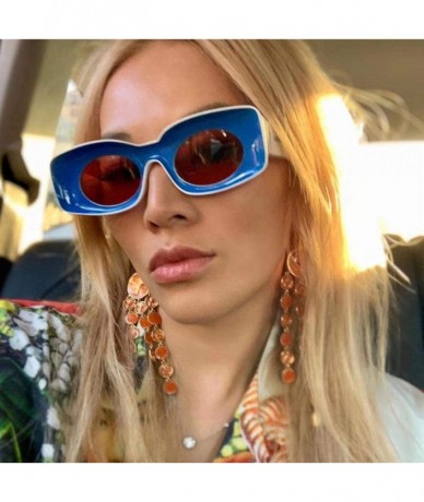 Aviator Double Colors Ins Popular Women Luxury Design Cat Eye Sun Glasses Men C4 - C4 - CF18YZUMU7C $11.52