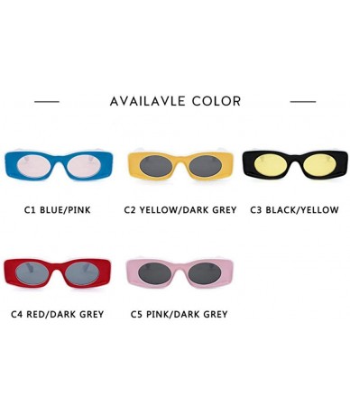 Aviator Double Colors Ins Popular Women Luxury Design Cat Eye Sun Glasses Men C4 - C4 - CF18YZUMU7C $11.52