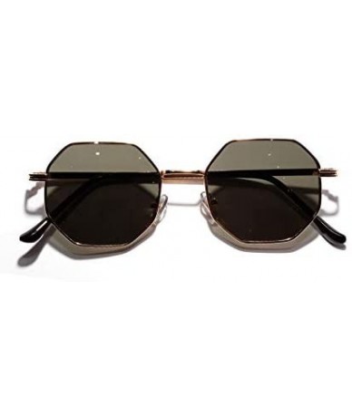 Round Polygon Sunglasses Luxury Vintage - C41992273OU $42.74