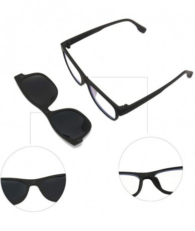 Round Driving Sunglasses Magnetic Blocking Polarized - CR196CSDW4Z $8.90