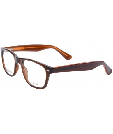 Oval Customized Progressive Multifocal Computer Reading Glasses Women's Frame-M010 - C2 Brown - CH18QKYXKUD $29.12