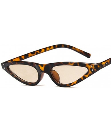 Oversized Vintage style Teardrop Cat Eye Sunglasses for Women PC Resin UV 400 Protection Sunglasses - Leopard Print - CT18T2U...
