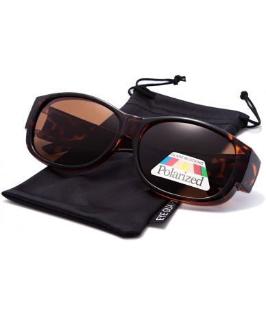 Round Polarized Oval Rectangular Lady Glasses-Fit Over Demi Sunglasses - C817YX9DUUS $16.41