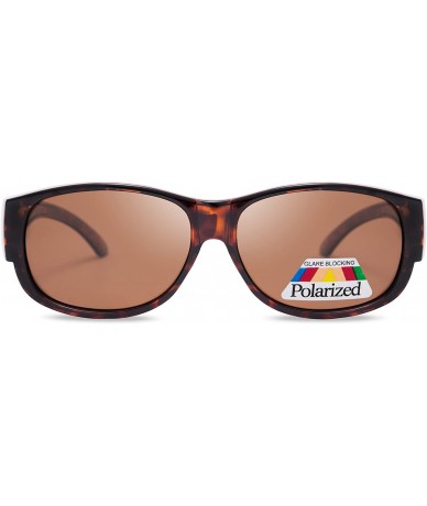 Round Polarized Oval Rectangular Lady Glasses-Fit Over Demi Sunglasses - C817YX9DUUS $16.41