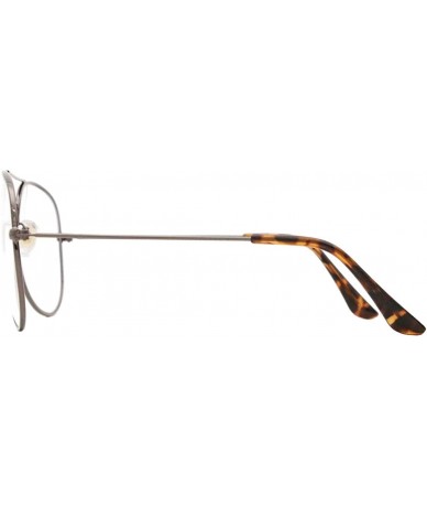 Aviator Classic Polarized UV400 Aviator Sunglasses Fashion Clear Glasses Men Women - Grey&leopard - CZ18QMAT70Y $9.71