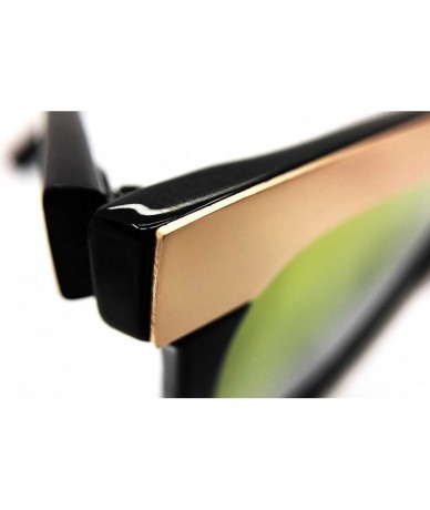 Oversized 1870 Premium Oversize XL Women Men Mirror Havana Tilda Shadow Style Fashion Sunglasses - Orange - CR18H5MXX6N $15.87