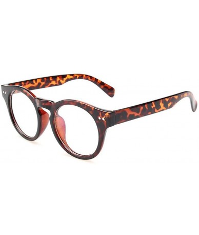 Goggle Clear Lens Eyeglasses Reading Glasses Decor Fashion Geek/Nerd eyewear - Leopard - CB18CKXSR4Y $20.23