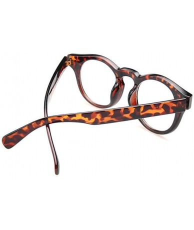 Goggle Clear Lens Eyeglasses Reading Glasses Decor Fashion Geek/Nerd eyewear - Leopard - CB18CKXSR4Y $20.23
