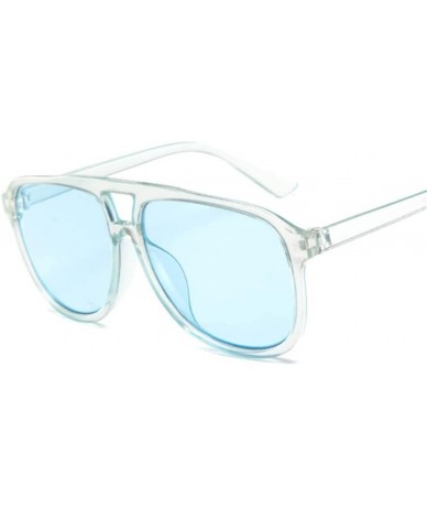 Square Vintage Oversized Square Sunglasses Women Retro Sunglass Rectangle Sun Glasses Female Candy Color Eyewears - 2 - CT18R...