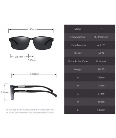 Aviator Sunglasses men's box Sunglasses outdoor polarized fishing glasses - G - CT18QR752RQ $27.15