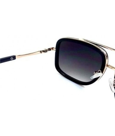 Oversized NEW MODEL 2018!!! New Oversized Men Muscle Tatoo Six Pack Sunglasses - Black&gold - CL18CZXN875 $21.72