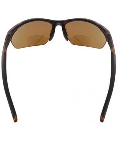 Sport Retro Mens Womens Sports Half-Rimless Bifocal Sunglasses - Matte Tortoise - CS189AIAA96 $18.02