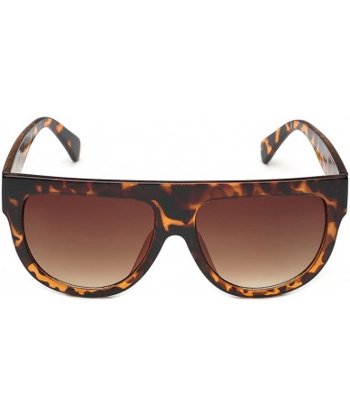 Wayfarer Women's Fashion Flat Top Super Future Sunglasses Retro Vintage Shades - CF1252TJSCL $13.40