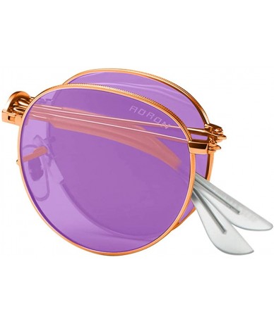 Sport Trendy Rimless Sunglasses Mirror Reflective Sun Glasses for Women Men - Purple - CO194YUW49G $13.28
