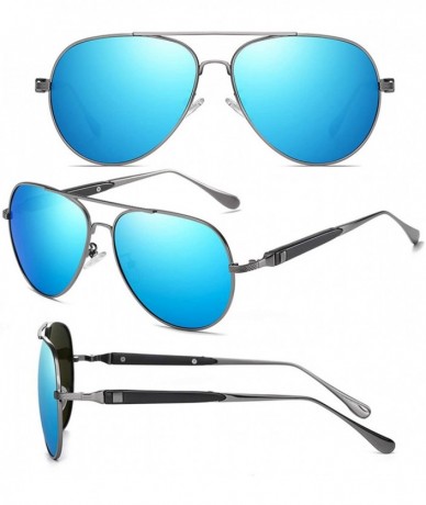 Round DESIGN Pilot Sunglasses Men Polarized Metal Frame Anti-Glare Mirror Lens Fashion Fishing Sun Glasses UV400 - CE197A3I3C...