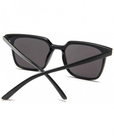 Sport Hot Sell Fe Vintage Sunglasses Women Oversized Big Size Sun Glasses For Female Shades Black UV400 - Blackbray - CS18W65...