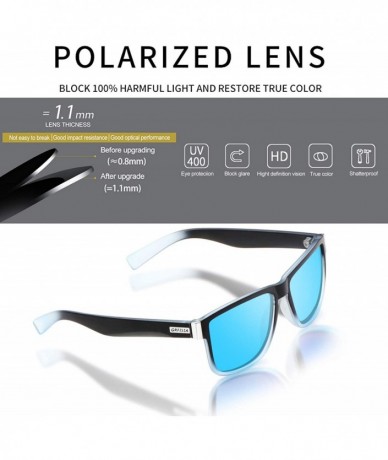 Wayfarer Vintage Polarized Sunglasses for Men and Women Driving Sun glasses 100% UV Protection - CJ18Y3R5XY2 $18.03