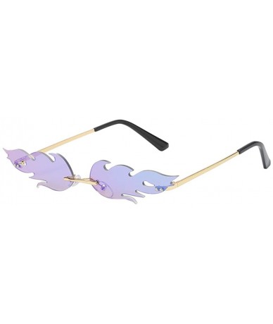 Goggle Fashion Man Women Irregular Shape Retro Sunglasses Unisex Glasses Vintage Style - F - C518UL8047H $24.39