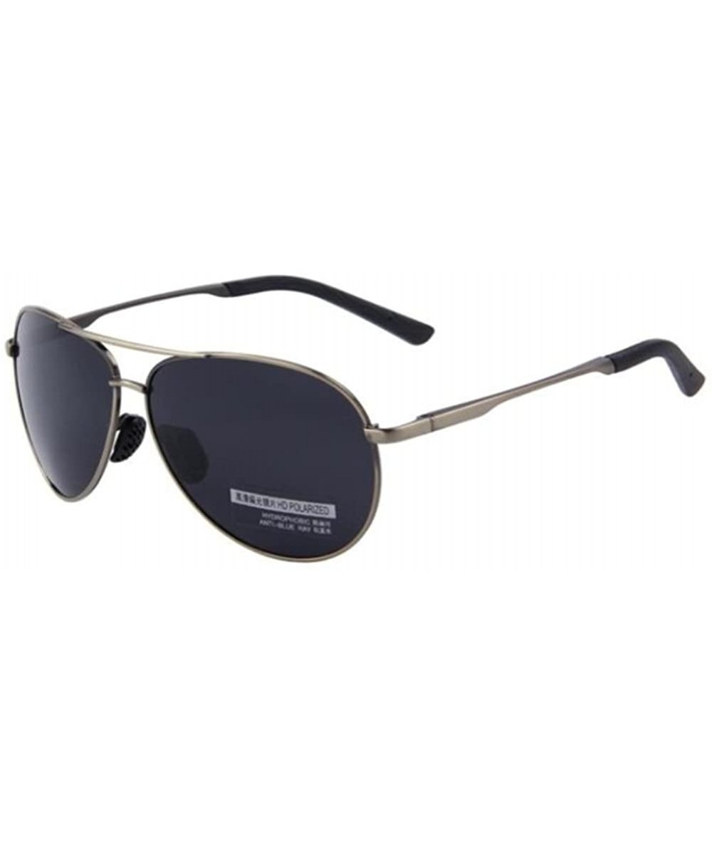 Goggle Men's Driving UV400 Polarized Sunglasses Sport fishing Shield Eyewear Glasses - Grey - CS17YWDELD6 $19.17