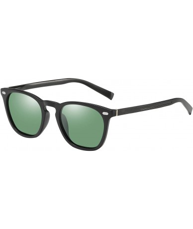 Oversized Men's Driving Polarized Sunglasses Metal Frame Ultra Light - Green - CK1938MKAX7 $29.81