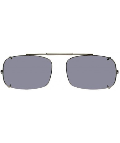 Rectangular Visionaries Polarized Clip on Sunglasses - DRX Rec - Bronze Frame - 52 x 33 Eye - CX12LZE1E1Z $38.69