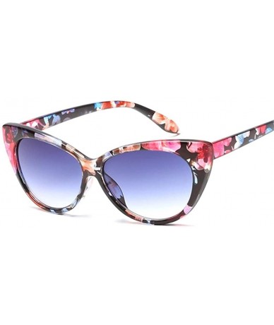 Cat Eye Cat Eye Sunglasses Women Retro Female Sun Glasses Female UV400 - Leopard Gray - CA198Y2KHRD $8.83