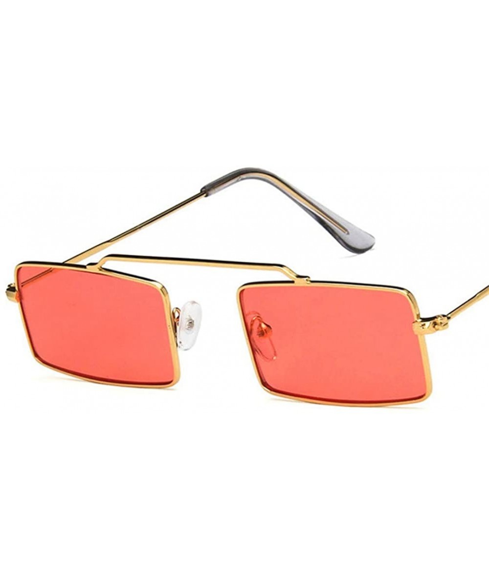 Rimless Vintage Steampunk Sunglasses Rectangle Glasses - 5 - C018Y49W6GS $17.65