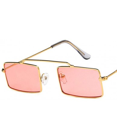Rimless Vintage Steampunk Sunglasses Rectangle Glasses - 5 - C018Y49W6GS $17.65