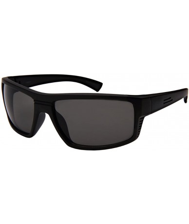 Wrap Sporty Wrap Sunglasses w/Color Mirrored or Solid Lens 570081 - Matte Black - C71853N6DNY $21.74