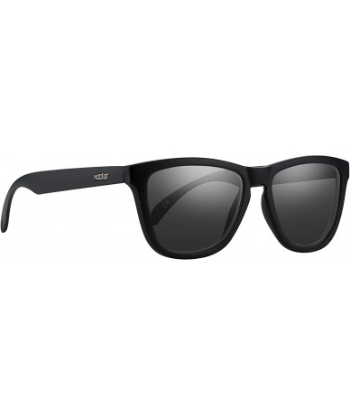 Wayfarer Black Polarized Sunglasses for Men and Women - Flex Frames - 100% UV Protection - The Crux - CV11NNVCDYL $47.85