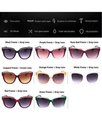 Cat Eye Marque De Luxe Sunglasses Oculos Sol Feminino Womens Vintage Cat Eye Black Clout Goggles Glasses - Black - C4197A2A6M...