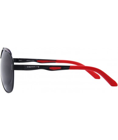 Square Men Classic Brand HD polarized Sunglasses Aluminum Driving Sun glasses S8611 - Black - CY12H6C4NMH $15.79
