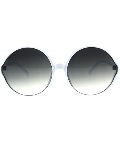 Round Womens Round Circle Lens Wizard Mod Plastic Minimal Sunglasses - White Smoke - CX18G7TI44K $11.70