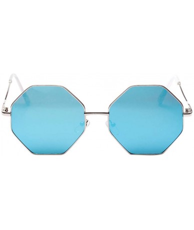 Square Women Vintage Eye Sunglasses Retro Eyewear Fashion Radiation Protection - D - C318TOXGSQO $11.62