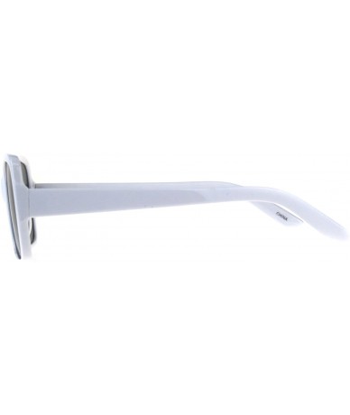 Square Vintage Retro Sunglasses Womens Square Rectangular Classic Fashion - White (Black) - CC18DNCR2ZD $19.52