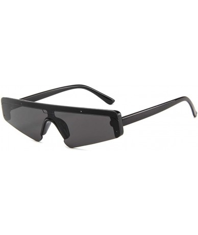 Square Sunglasses Square Small Frame Sunglasses Polarized Sunglasses for Men Unisex - Black - C218SAL249M $17.81