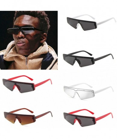 Square Sunglasses Square Small Frame Sunglasses Polarized Sunglasses for Men Unisex - Black - C218SAL249M $11.71