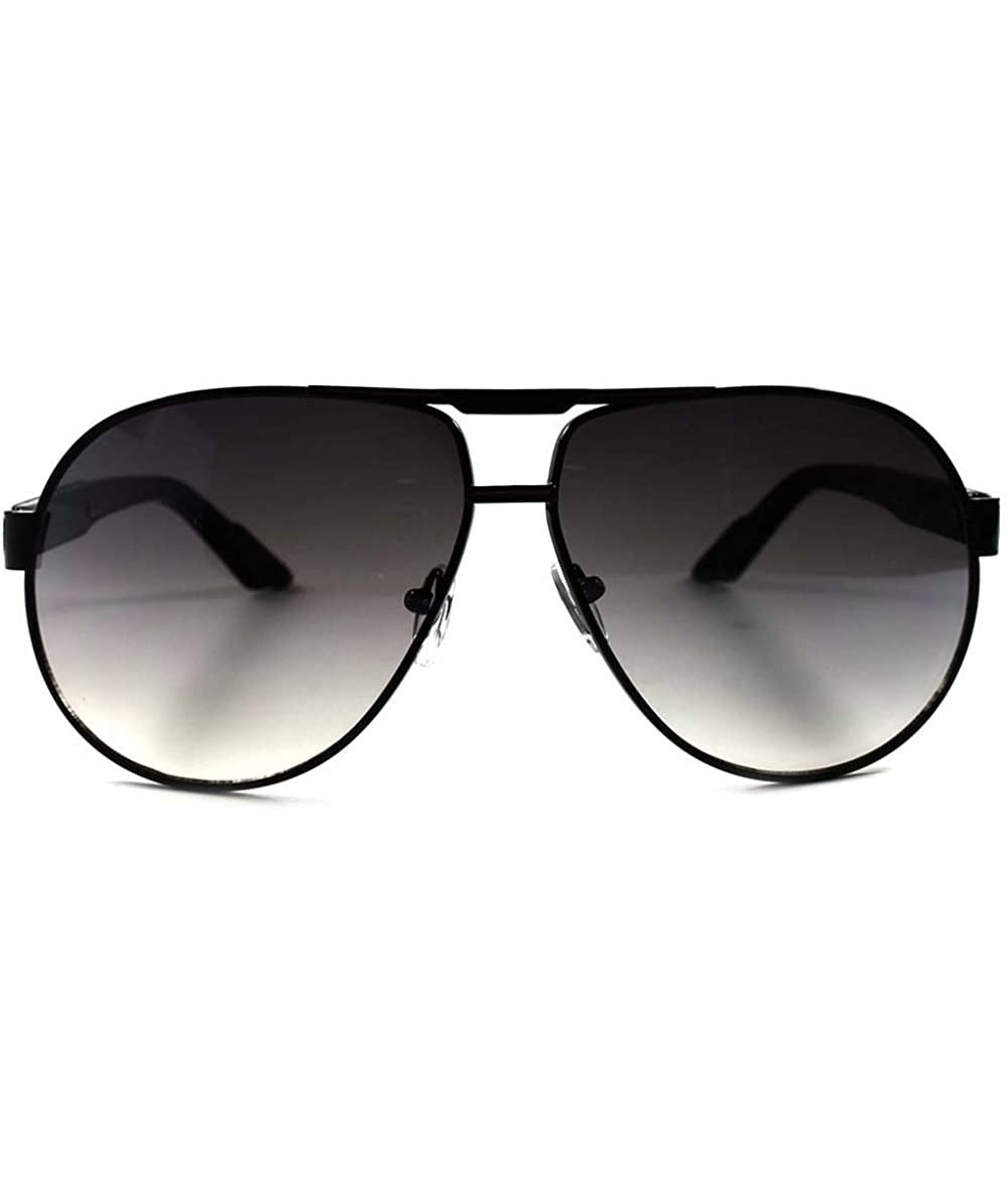Oversized Air Force Fashion Oversized Mens Womens Style Designer Sunglasses - Black - C818WWHRNZA $20.33