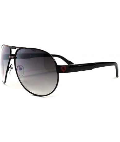 Oversized Air Force Fashion Oversized Mens Womens Style Designer Sunglasses - Black - C818WWHRNZA $20.33