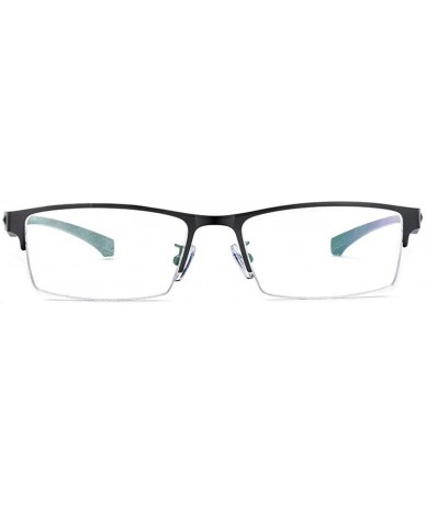 Square Transition Sunglasses Men Vintage High-end Business Myopia Sun Photochromic Lens Metal Half Frame Optical Glasses - CU...